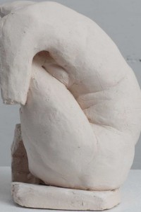 Luciana, dos, grès clair, hauteur 27 cm, 2008