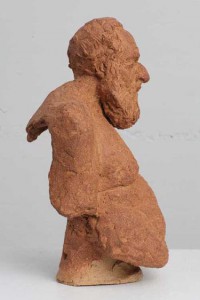 Gérard, grès roux, hauteur 42 cm, 2010